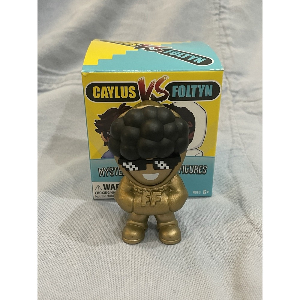 NEW Open Box Caylus vs Foltyn Mystery Aura 3" Mini Figure - Golden Aura Foltyn